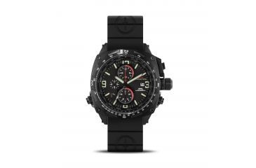 Image of Cobra 47.5mm Black Titanium Case, Black Dial, Black Rubber II Band