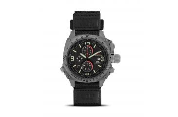 Image of Cobra 47.5mm Grey Titanium Case, Black Dial, Ballistic Velcro I Band