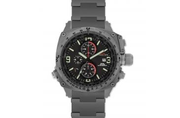 Image of Cobra 47.5mm Grey Titanium Case, Black Dial, Titanium Band