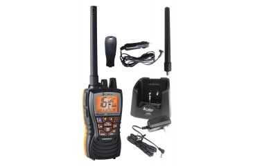 Image of Cobra MR HH500 FLT BT6 Watt Floating VHF Radio with Bluetooth Wireless Technology &amp; Rewind-Say-Again, Black/Gray, MR HH500 FLT BT