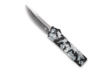 Image of CobraTec Knives Lightweight OTF Automatic Folding Knives, 3.25in, D2 Steel, Drop Point, Winter Digi Camo Handle, WDCCTLWDNS