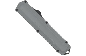 Image of CobraTec Knives Chameleon OTF Knife, 3.25in Blade, Grey Handle, CTCAMGRYM390DNS