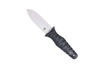 Image of CobraTec Knives Claymore Single Blade Fixed Blade Knife, Satin Stonewash, 4 in, 14C28N, Dagger Blade, G-10, Black, CTCLMDAGFESSW