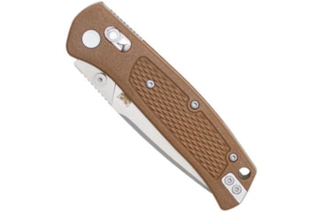 Image of CobraTec Knives EDC Scout Button Lock Automatic Folding Knife, 3.12in, VG10, Drop Point, Grivory Mocha Handle, CTSCTGRVMCHBAR