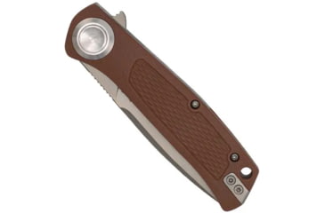Image of CobraTec Knives EDC Scout Button Lock Automatic Folding Knife, 3.125 in, VG10, Drop Point, Grivory, Mocha, CTSCTGRVMCHBL