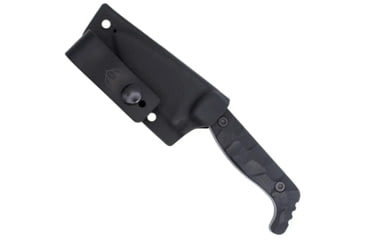 Image of CobraTec Knives Kingpin S Fixed Blade Knife, 3.25 in, D2 Steel, Drop Point, G-10, Black Handle, CTKPSBLK