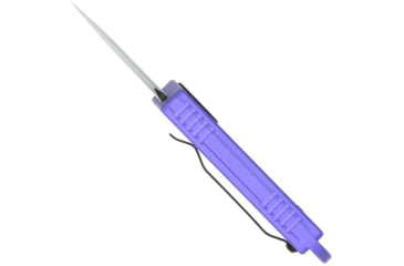 Image of CobraTec Knives ASP 1.94 OTF Dagger Plain D2 Steel Blade, 3.31 Purple Aluminum Handle, CTASPPUR