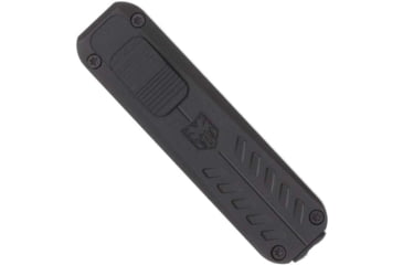 Image of CobraTec Knives California 928SB OTF Knife, 1.75in, D2 Steel Blade, Drop Point Plain Blade, Black Anodized Aluminum Handle, CALI928SBBLKDNS