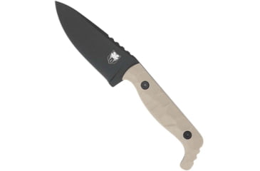 Image of Cobratec Knives Cobratec Kingpin 4 Fixed Bld Tan D2 Steel W/kydex Sheath