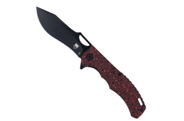 Image of Cobratec Knives Cobratec Nighthawk Folder 3.62 Black D2 Blade/red G-10