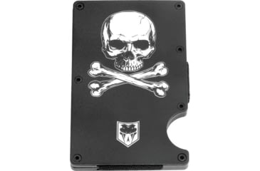 Image of CobraTec Knives RFID Jolly Roger Aluminum Wallet, Black, RFIDJR