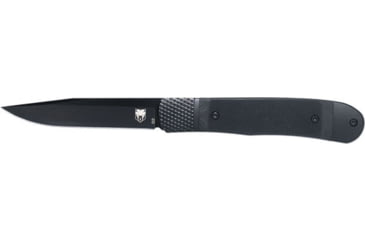 Image of CobraTec Knives Trapper Hidden Release Automatic Folding Knife, 3.125in, D2 Steel Titanium Black Drop Point Blade, Black G10 Handle, CTTHRG10BKO