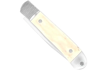 Image of CobraTec Knives Trapper Hidden Release Folding Knive, 3.125in, Satin D2, White Handle, CTTHRWT