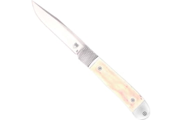 Image of CobraTec Knives Trapper Hidden Release Folding Knive, 3.125in, Satin D2, White Handle, CTTHRWT
