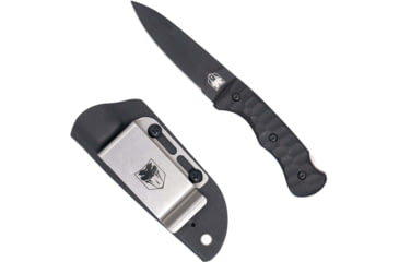 Image of CobraTec Knives FG10PD Folding Push Dagger 2.88 Folding Dagger Plain Black D2
