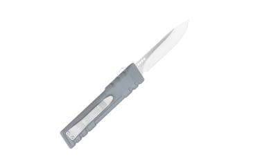 Image of CobraTec Knives Gentlemen's Gen II OTF Knife, 2.8in, Drop Non-Serrated, Grey Handle, GENT2GRYCM154DNS