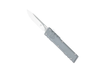 Image of CobraTec Knives Gentlemen's Gen II OTF Knife, 2.8in, Drop Non-Serrated, Grey Handle, GENT2GRYCM154DNS
