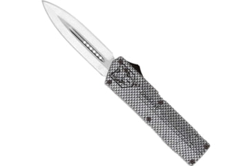 Image of CobraTec Knives Lightweight OTF Automatic Folding Knives, 3.25in, D2 Steel, Dagger Plain Blade, Carbon Fiber Aluminum Handle, CFCTLWDAGNS