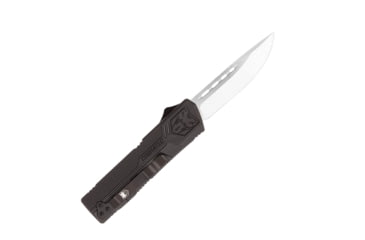 Image of CobraTec Knives Lightweight OTF Automatic Folding Knives, 3.25in, D2 Steel, Drop Non-Serrated, Black Handle, BCTLWDNS