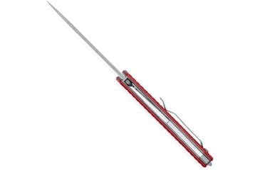 Image of CobraTec Knives Medium Cayden Folding Knives, 3.25in, D2, Stonewashed Serrated Drop Point, Red G10 Handle, MCTCAYDENRDDS