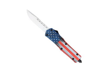 Image of CobraTec Knives FS-3 Medium OTF Automatic Folding Knives, 3in, D2 Steel, Drop Non-Serrated Blade, Ems Handle, MEMSFS-3DNS