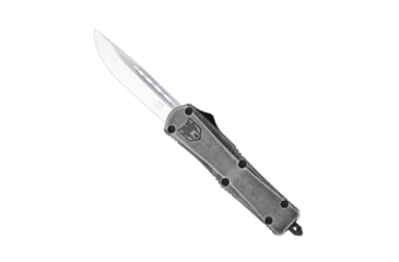 Image of CobraTec Knives FS-3 Medium OTF Automatic Folding Knives, 3in, D2 Steel, Drop Non-Serrated Blade, Stonewash Handle, MSWFS-3DNS
