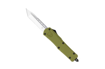Image of CobraTec Knives FS-3 Medium OTF Automatic Folding Knives, 3in, D2 Steel, Tanto Non-Serrated Blade, Od Green Handle, MODFS-3TNS