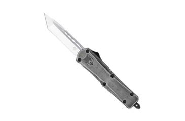 Image of CobraTec Knives FS-3 Medium OTF Automatic Folding Knives, 3in, D2 Steel, Tanto Non-Serrated Blade, Stonewash Handle, MSWFS-3TNS