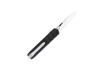Image of CobraTec Knives Small Enforcer OTF Knife, 2.25in, M390 Drop Non-Serrated, Black, SCTEBLKM390DNS