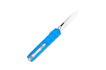 Image of CobraTec Knives Small Enforcer OTF Knife, 2.25in, M390 Drop Non-Serrated, Blue, SCTEBLUM390DNS