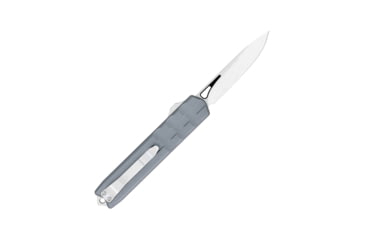 Image of CobraTec Knives Small Enforcer OTF Knife, 2.25in, M390 Drop Non-Serrated, Grey, SCTEGRYM390DNS