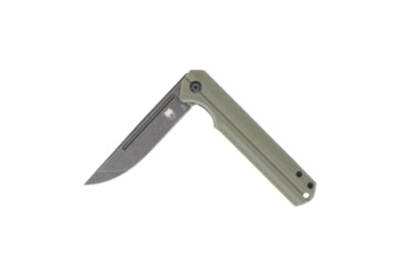 Image of CobraTec Knives Streamline Folding Knive, 3.5in, D2 Stonewash, G-10, Od Green, CTODGG10SL