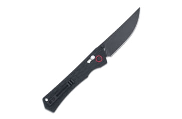 Image of CobraTec Knives Legacy Bar Lock Folding Knife, 3.5in, Black Titanium D2 Steel Blade, Black G10 Handle, CTLEGBLK