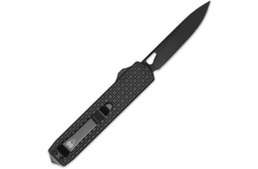 Image of CobraTec Knives Black Mamba OTF Automatic Folding Knife, 2.75 in, D2 Steel, Spear Point Blade, 6061 T6 Aluminum, Black Handle, CTMBM