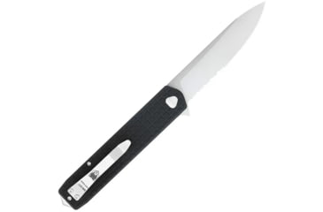 Image of CobraTec Knives Medium Kuzio Assisted Opening Folding Knife, 3.25 in, D2 Steel, Drop Point, G-10, Black Handle, MCTKUZIOBLKDNS
