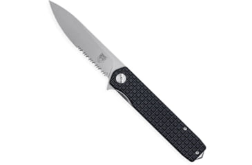Image of CobraTec Knives Medium Kuzio Assisted Opening Folding Knife, 3.25 in, D2 Steel, Drop Point, G-10, Black Handle, MCTKUZIOBLKDNS