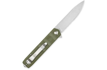 Image of CobraTec Knives Medium Kuzio Assisted Opening Folding Knife, 3.25 in, D2 Steel, Drop Point, Serrated Blade, G-10, OD Green Handle, MCTKUZIOODGDS, 1410123