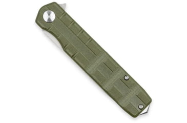 Image of CobraTec Knives Medium Kuzio Assisted Opening Folding Knife, 3.25 in, D2 Steel, Drop Point, Serrated Blade, G-10, OD Green Handle, MCTKUZIOODGDS, 1410123