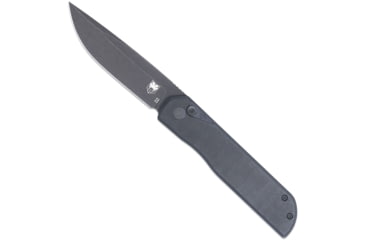 Image of CobraTec Prowler Button Lock Folding Knife, Drop Point Blade, G-10 Black Handle, 1410138
