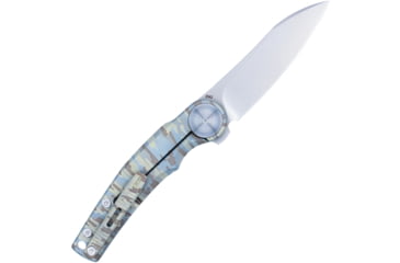 Image of CobraTec Rogue Assisted Opening Folding Knife, 3.125 in, M390 Steel, Clip Point Blade, Titanium, Digital Camo Handle, CTROGM390CPNS