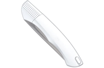 Image of CobraTec Knives Savage Hidden Release Folding Knife, 3.25 in, M390, Drop Point, Aluminum, Silver, CTSAVDNSM390