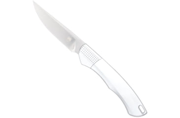 Image of CobraTec Knives Savage Hidden Release Folding Knife, 3.25 in, M390, Drop Point, Aluminum, Silver, CTSAVDNSM390