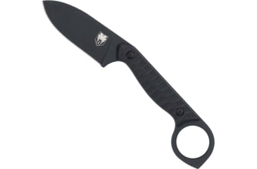 Image of CobraTec Wolfteeth EDC Folding Knife, 2.75in,14C28N Steel, Drop Point Blade, G10 Scales Handle, CTWLTBLK