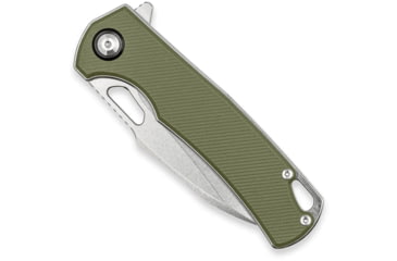 Image of CobraTec Knives Wolverine Liner Lock Serrated Folding Knife, 3.125 in, D2 Steel, Drop Point Blade, G-10, OD Green Handle, CTWOLVERINEODGDS