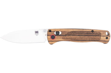 Image of CobraTec Knives Zebrawood Bar Lock Folding Knife, 3in, D2 Steel, Drop Point Blade, Zebrawood, Wood Handle, SS, One Size, CTZWDBLDNS