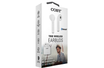 Image of Coby 510 True Wireless Earbuds, White, COBY-CETW510WHT