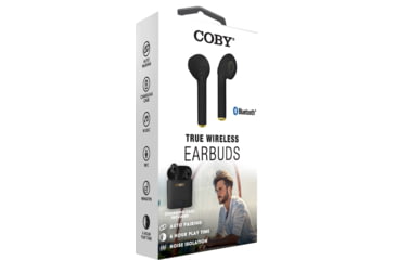 Image of Coby 511 True Wireless Earbuds, Black, COBY-CETW511BLK