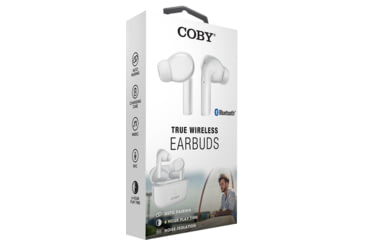 Image of Coby 516 True Wireless Earbuds, White, COBY-CETW516WHT