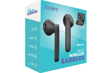 Image of Coby 530 True Wireless Earbuds, Black, COBY-CETW530BK