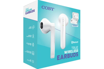 Image of Coby 530 True Wireless Earbuds, White, COBY-CETW530WH